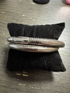 Brighton Silver Wrapped Coil Bracelet
